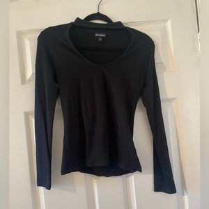 Express M long sleeve shirt with high neck collar